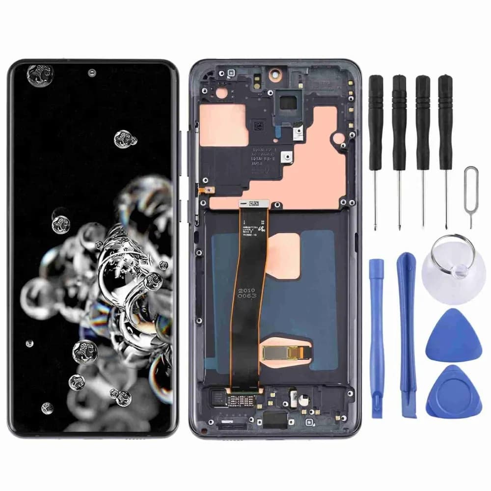 Samsung Galaxy S20 Ultra OLED Screen with Frame and Tools Kit