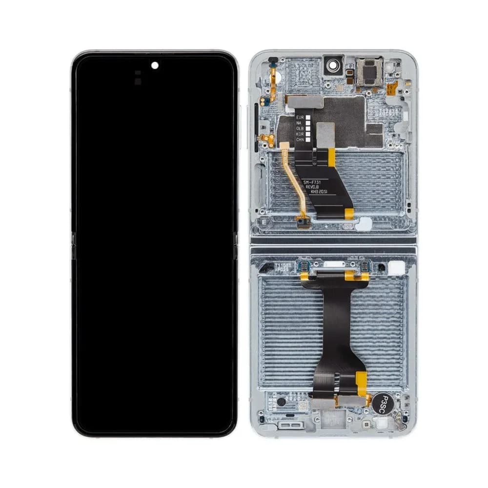 Samsung Galaxy Z Flip 5 5G Inner OLED Assembly with Frame (US & International), blue