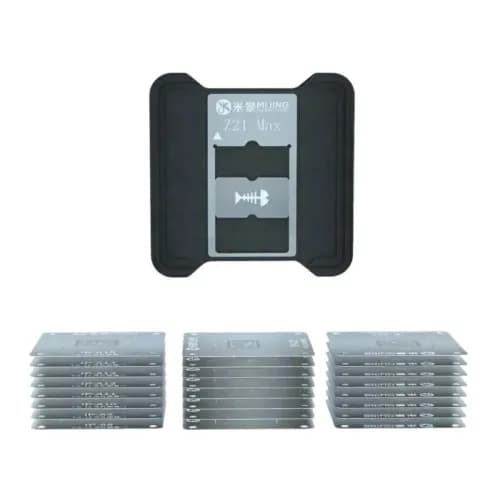 Mijing MJ Z21 Max A8 A9 A10 A11 A12 A13 A14 A15 A16 A17 A18 CPU Reballing Stencil with Magnetic Platform