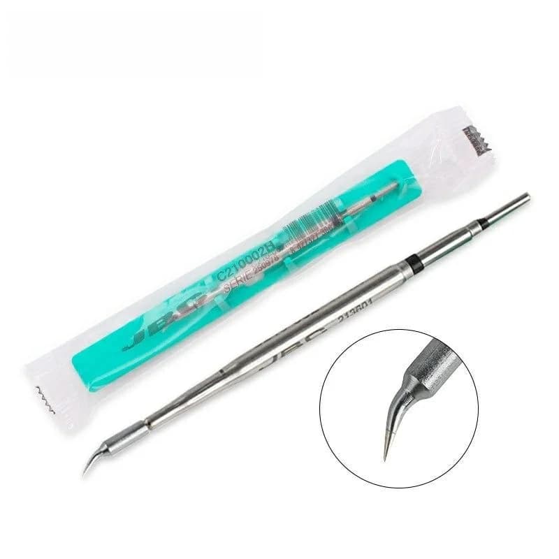 JBC C210 Soldering Iron Tip for Precision Motherboard Chip-Level Repair, Curve Head