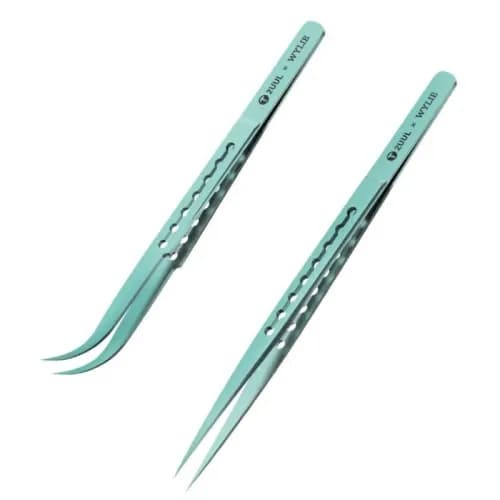 2UUL Titanium Alloy Ultralight Precision Tweezers, Straight (Ti11) or Curved (Ti12)
