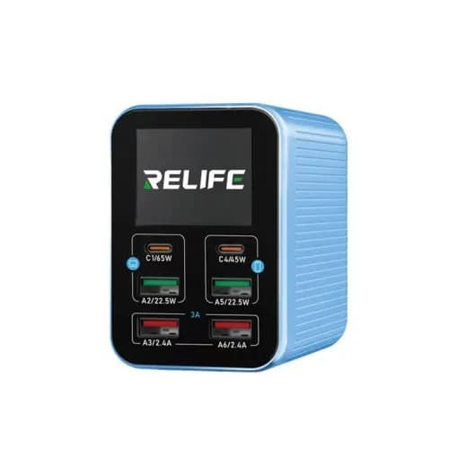 Relife Q4 Smart Multi-Port Charger Blue for Phone Motherboard Repair