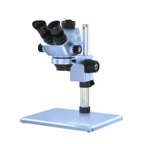 Relife RL-M7T Pro Trinocular Microscope with 0.5Ctv Interface for Phone Motherboard Repair, dream blue