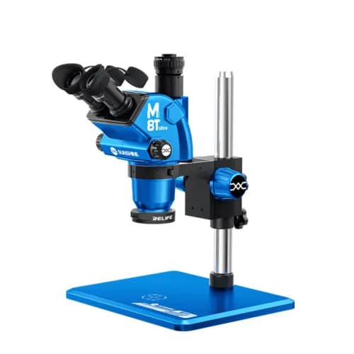 SUNSHINE M8T Ultra Trinocular Stereo Microscope Blue for Phone Motherboard Repair